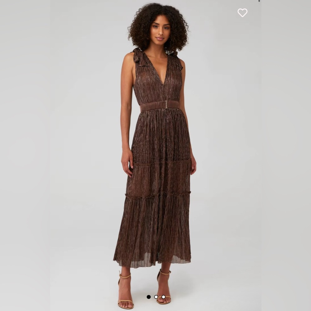 Sabina Musayev Helena Sleeveless Maxi Dress with Bows